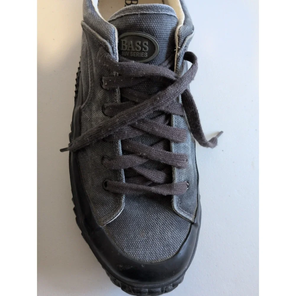 G.H. Bass & Co. Men's Shoes Made Of Gray Suede W/ Thick Black Rubber Sole Sz 13 - Picture 6 of 7